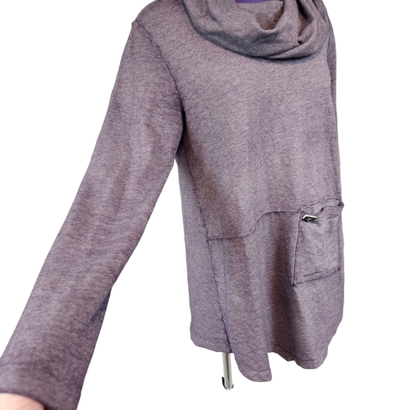 Soft Surroundings Purple Evening Stroll Cowl Neck Pullover Size Small Women P11‎ - Picture 5 of 10